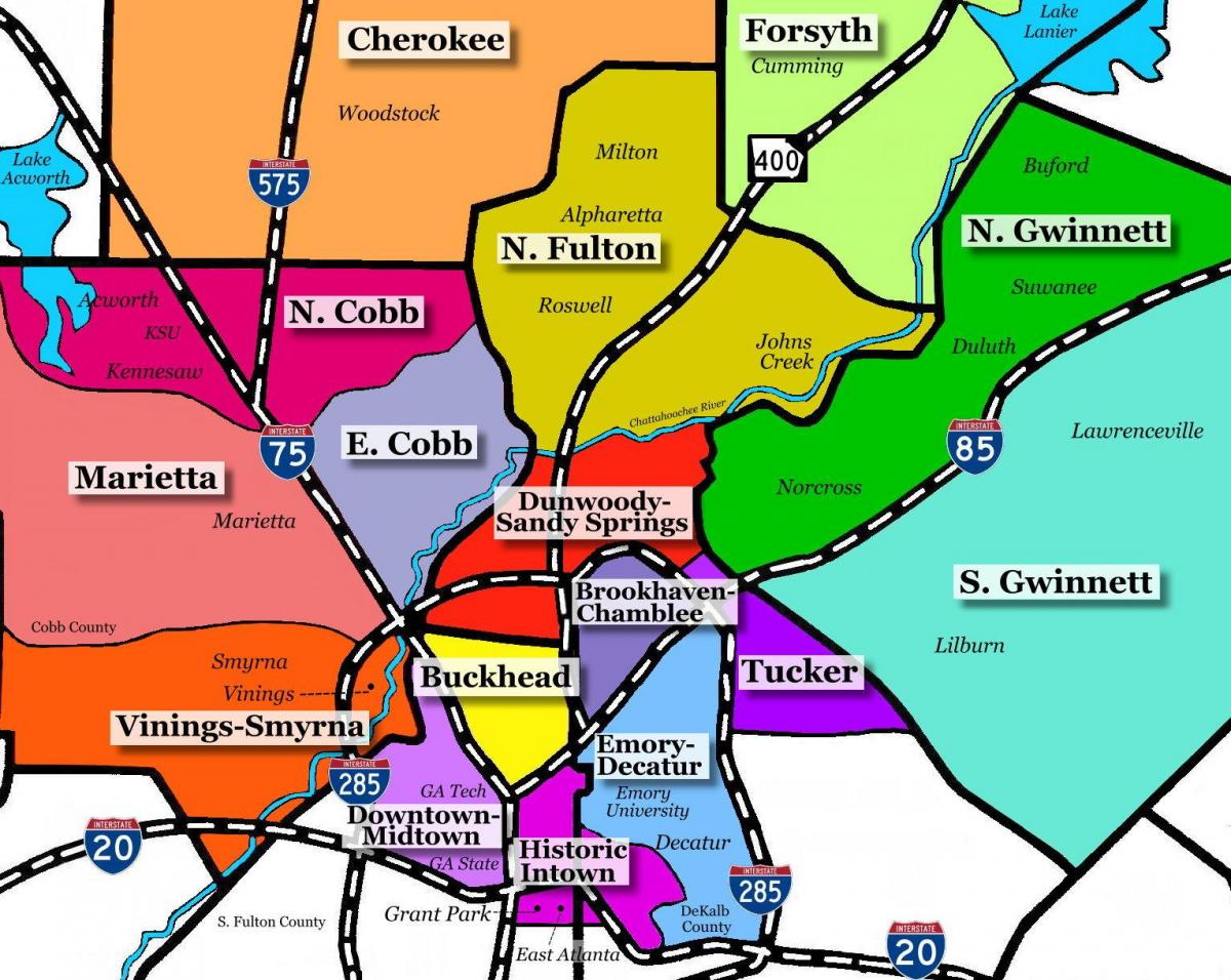 քարտեզ Atlanta Մերձմոսկվայում