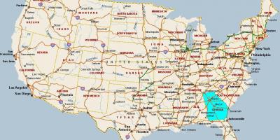 Վրաստանի քարտեզը (ԱՄՆ