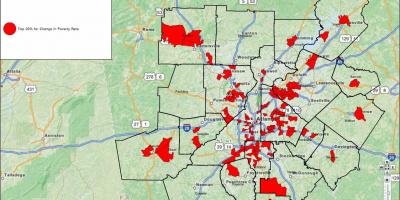 Հանցագործություն Atlanta քարտեզի վրա