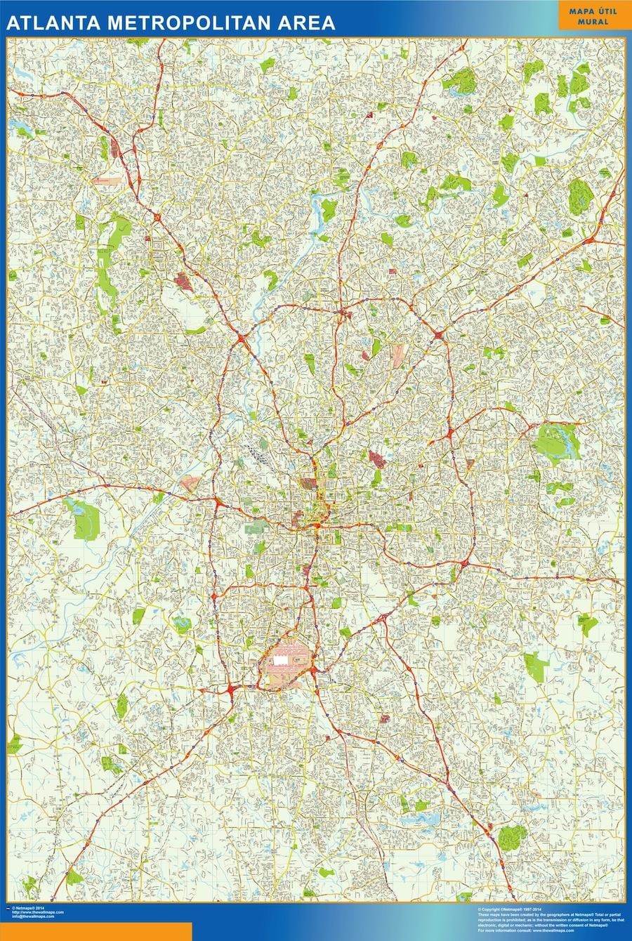 փողոց Atlanta քարտեզի վրա